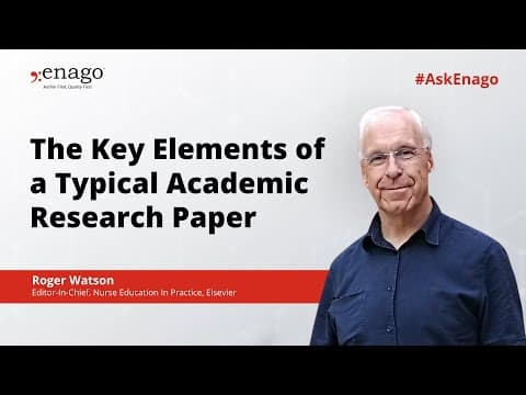 The Key Elements of a Typical Academic Research Paper