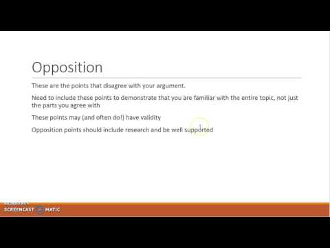 Argument Outline Lecture