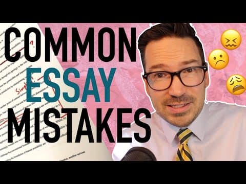 Common Essay Mistakes
