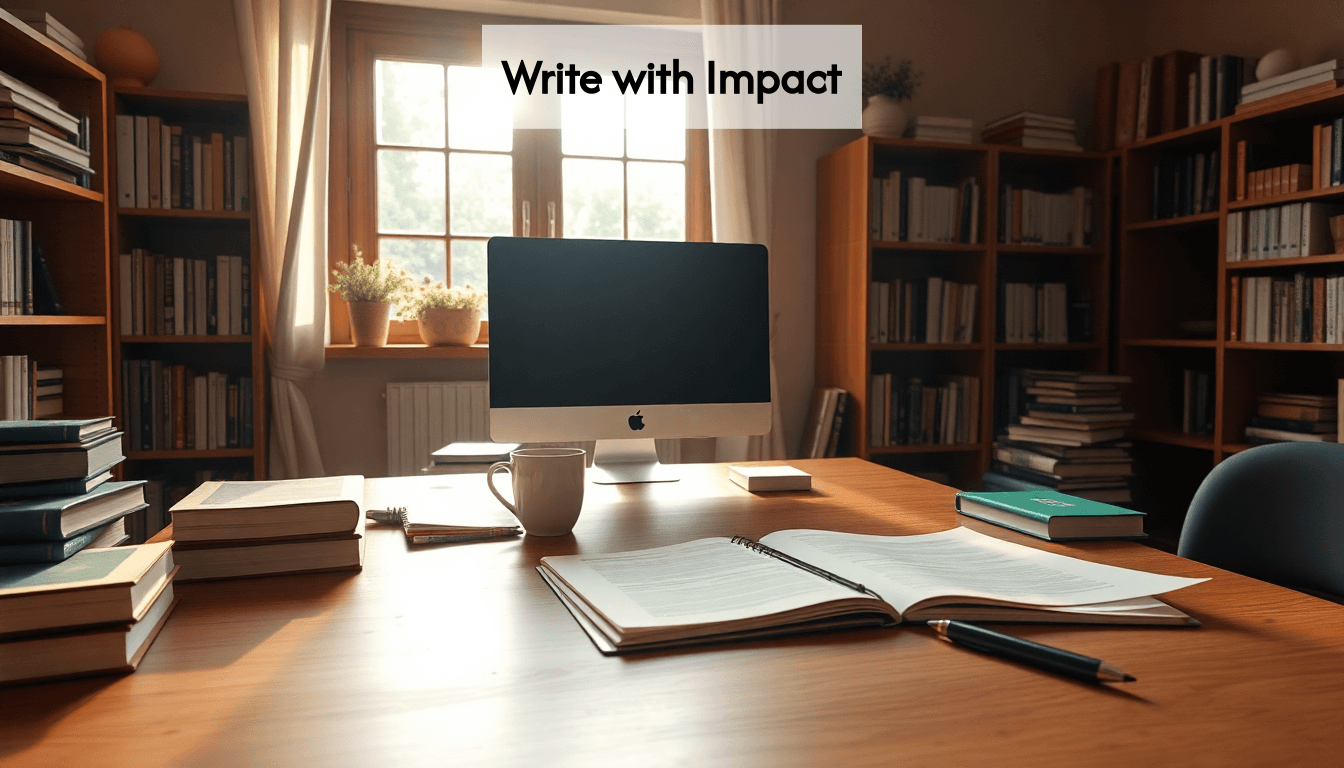 A peaceful study environment for writing