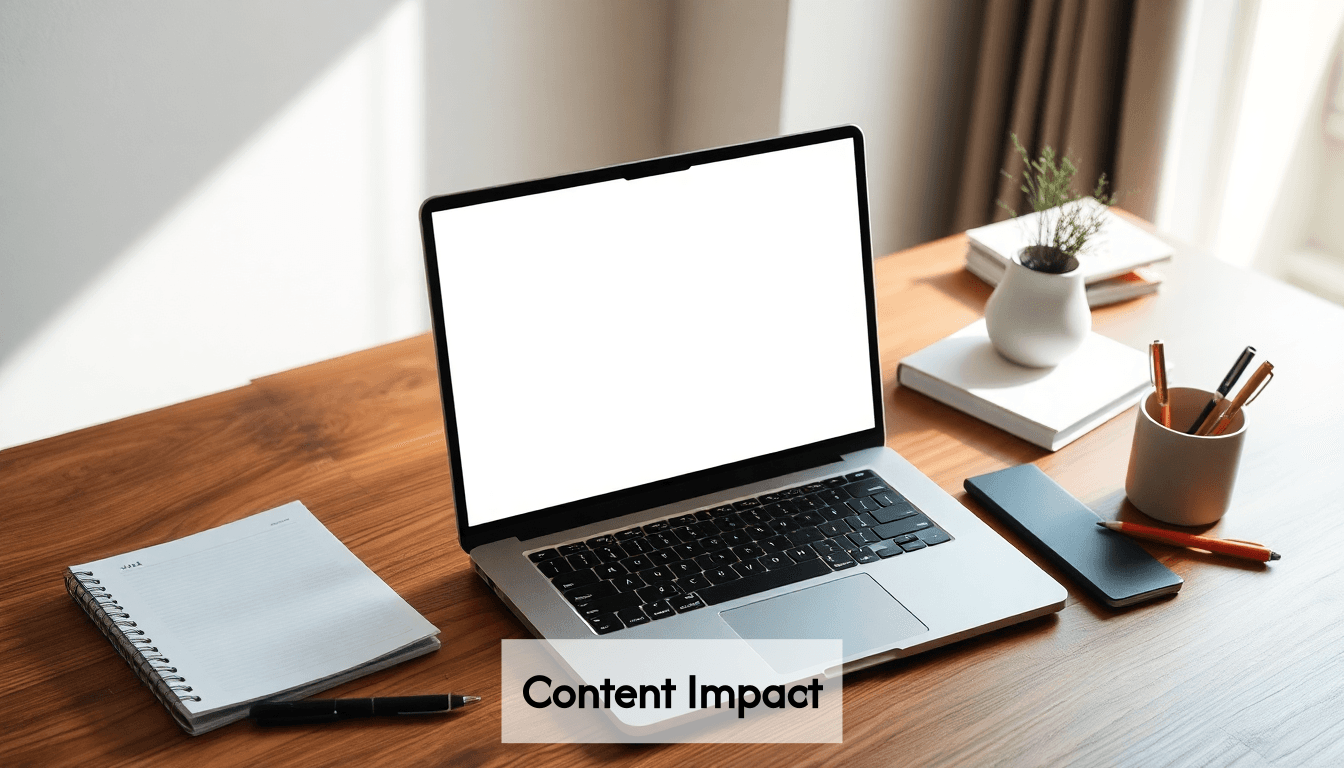 A well-organized workspace with writing materials.