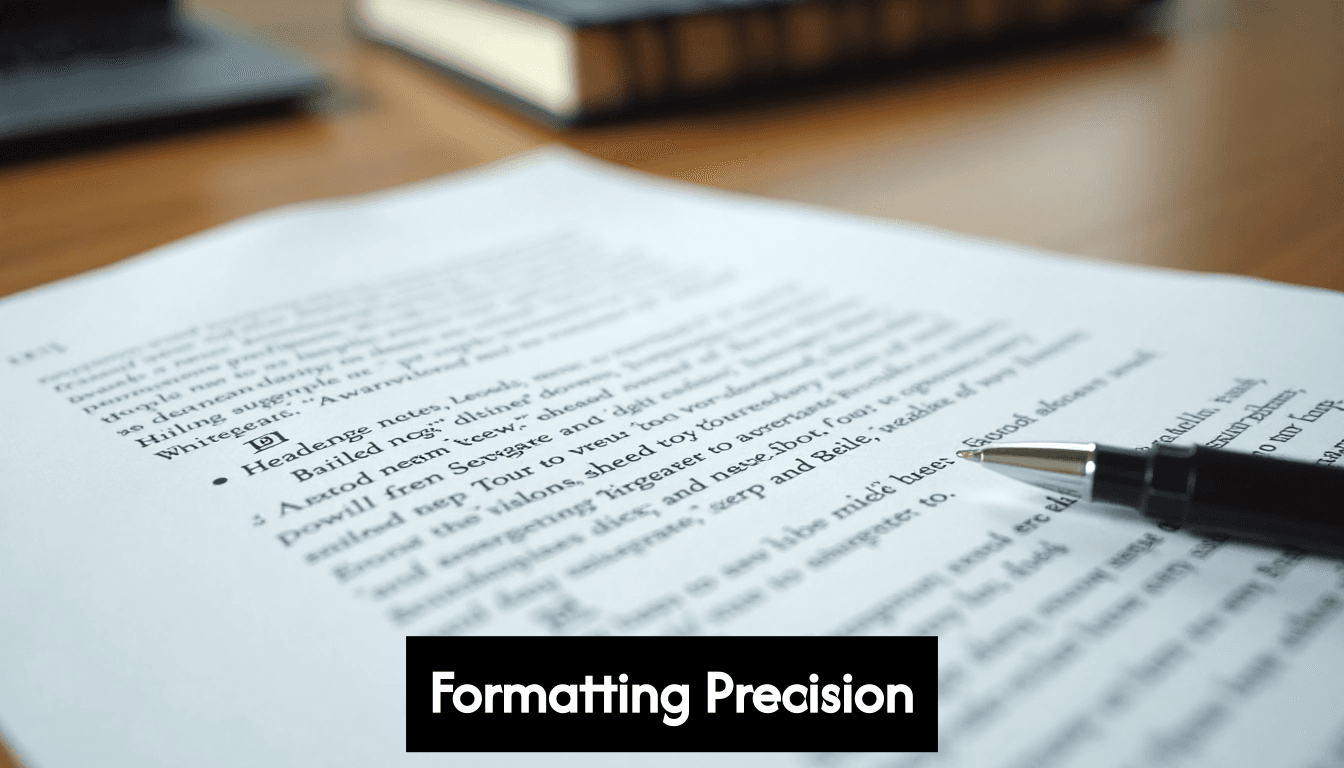 Neatly formatted academic essay paper